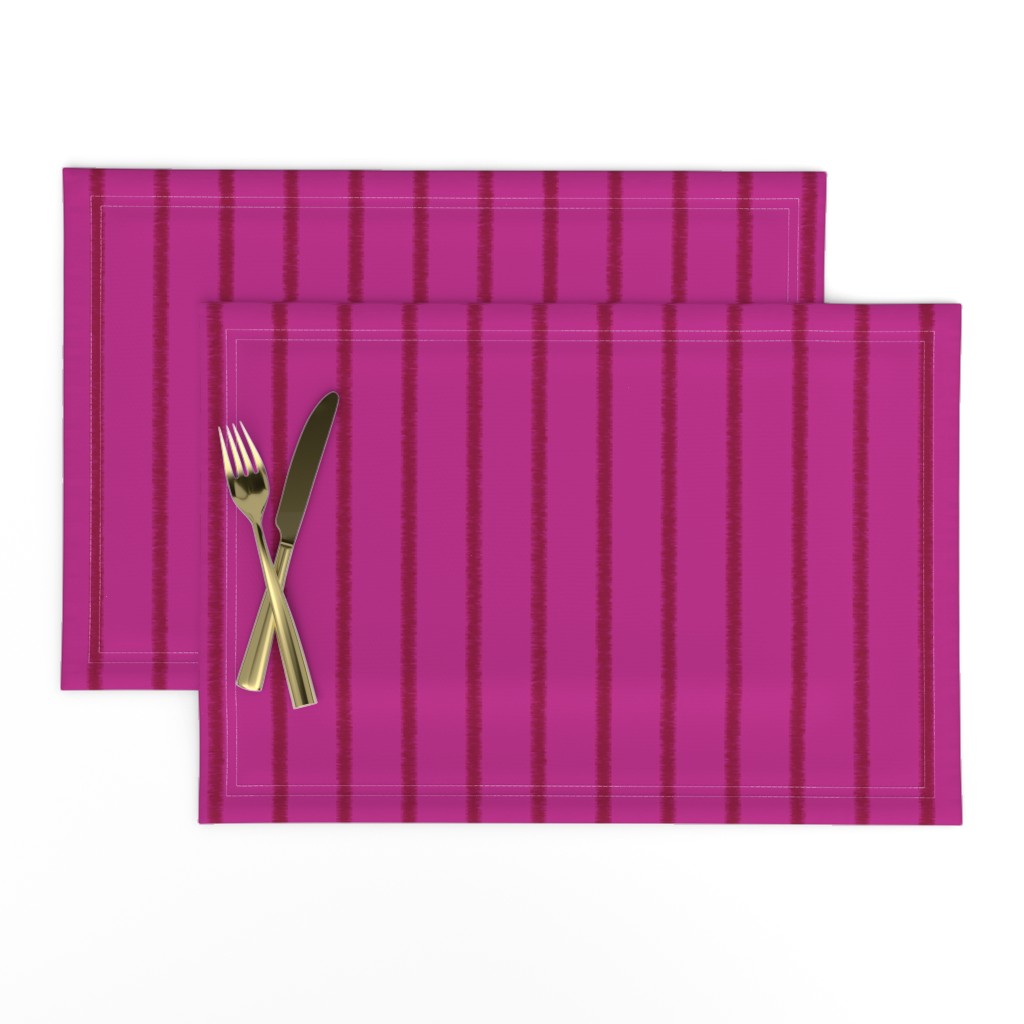 Fringed Tone on Tone Magenta Stripe