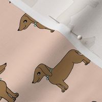 dachshund // doxie blush cute dog sweet pet dog fabric dogs pets cute dog dog design