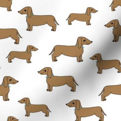 doxie //  cute dog pet dog  dachshund wiener dog weiner dog sweet pet dog adorable sausage dog fabric