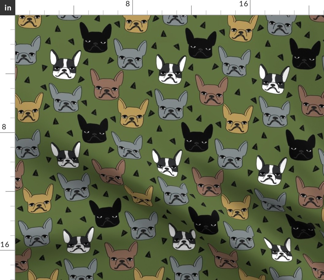 frenchie // french bulldog dog breed fabric dog dogs cute dog fabric dog design