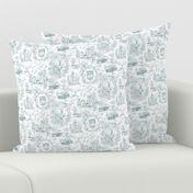 Country Living Toile Jamestown Blue