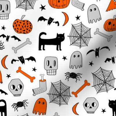 halloween // halloween fabric pumpkin and grey fabric grey spider spiderwebs shots orange spider fabric by andrea lauren