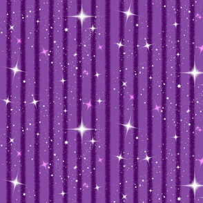 Christmas Stars and Stripes in Purple with White and Pink Accents