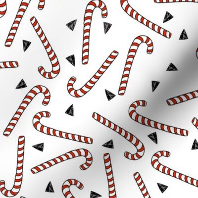 candy canes // christmas xmas holiday red and white christmas fabric holiday xmas