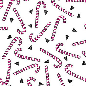 candy cane // pink and white candy canes xmas holiday christmas fabric