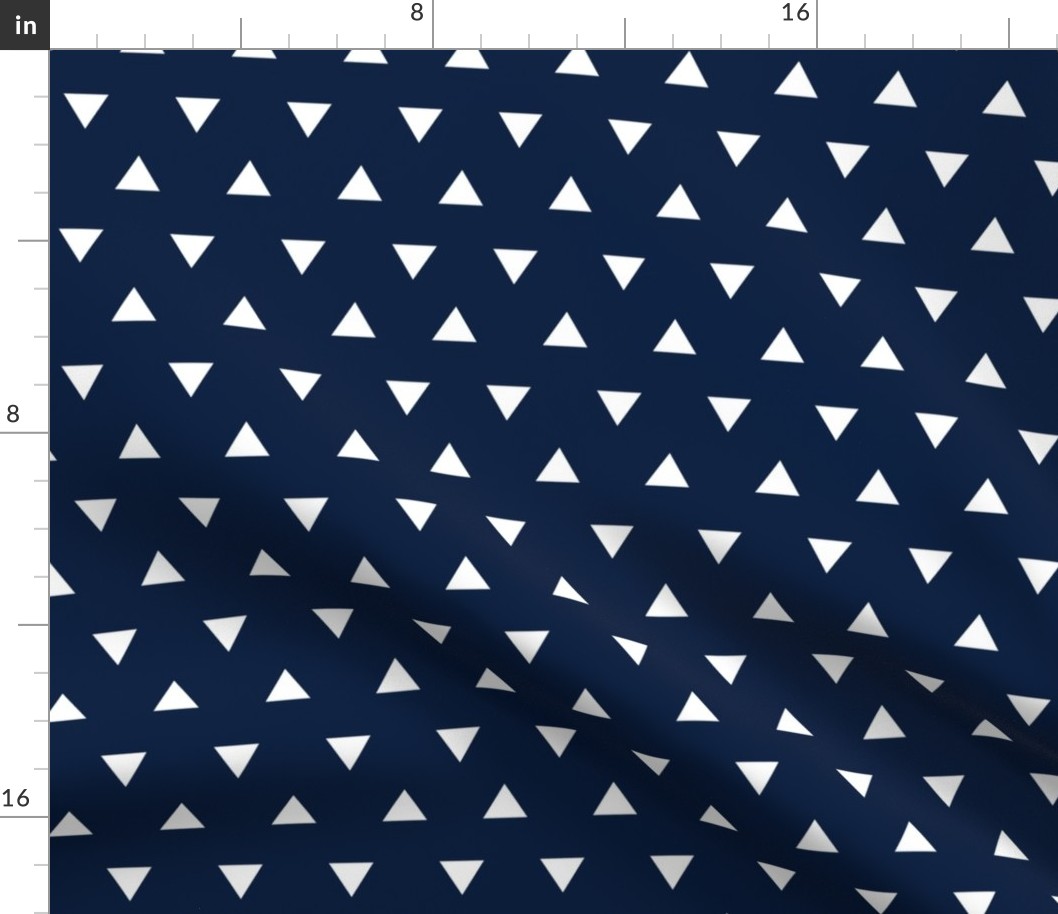 triangles (small scale) - navy || the bear creek collection