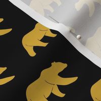 bear (small scale) || gold on black