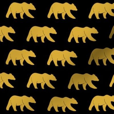 bear (small scale) || gold on black