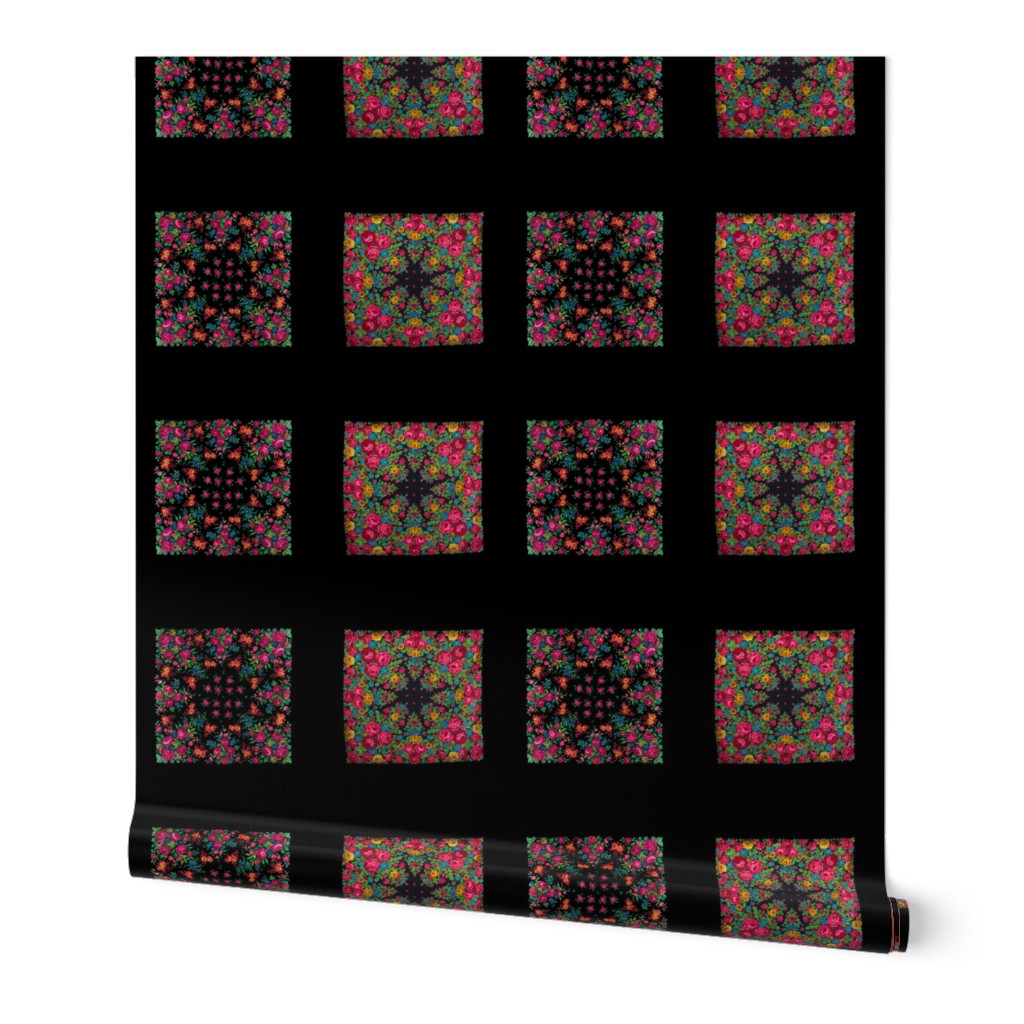 black russian floral shawls mini