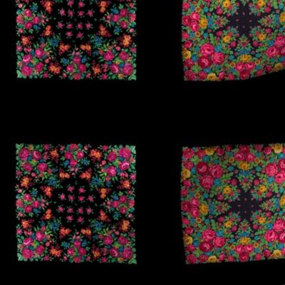 black russian floral shawls mini