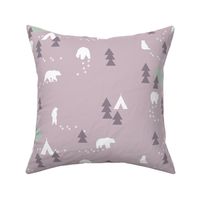 Bear Trail // lavender and lilac