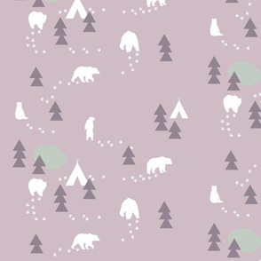 Bear Trail // lavender and lilac