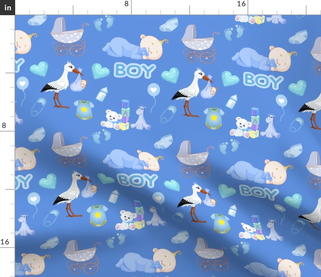 Its a Boy ! Fabric | Spoonflower