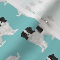 japanese chin  dog blue pet pets japanese chin dog fabric