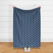 japanese chin dog breed fabric navy blue dog breed dogs fabric