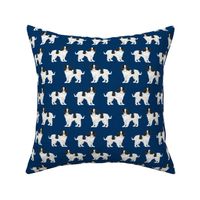 japanese chin dog breed fabric navy blue dog breed dogs fabric