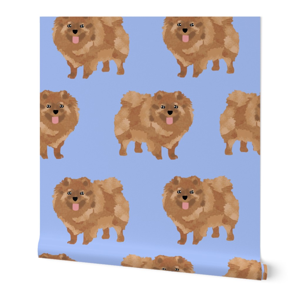 pomeranian cute pom dog pom dog sweet pomeranian dog fabric