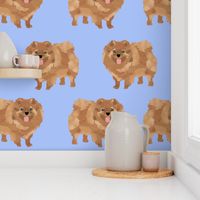 pomeranian cute pom dog pom dog sweet pomeranian dog fabric