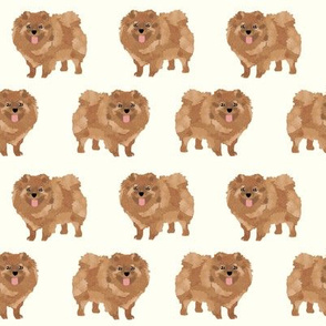 pomeranian cute dog pet dogs pom dog pomeranians dog fabric 