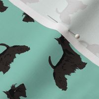 scottie dog cute scottish terrier mint scottish terrier fabric for scottie owners