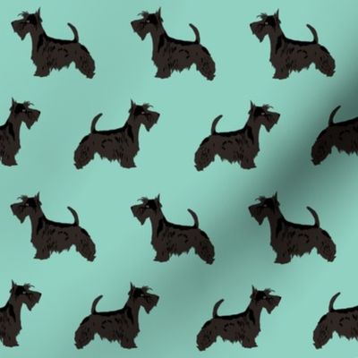 scottie dog cute scottish terrier mint scottish terrier fabric for scottie owners