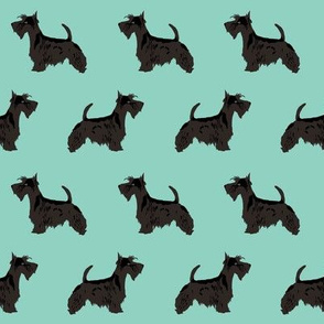 scottie dog cute scottish terrier mint scottish terrier fabric for scottie owners
