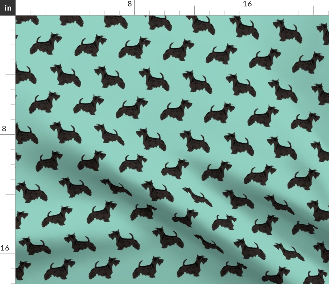 scottie dog cute scottish terrier mint scottish terrier fabric for scottie owners
