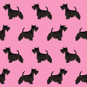 scottie dog pink cute scottish terrier fabric for scottie owners sweet scottie dog fabric