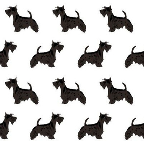 scottie dog cute scottish terrier dog fabric black and white scottie dog fabric