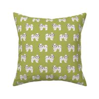 shih tzu fabric lime cute dog fabric toy breed dog sweet shih tzu 