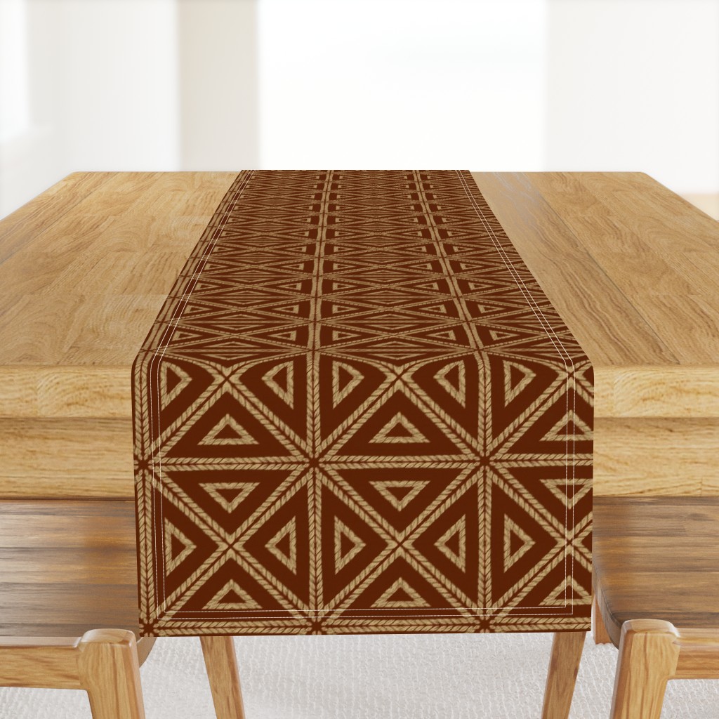 Raffia Parquetry ~ Mahogany 