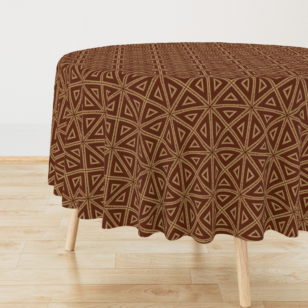 Raffia Parquetry ~ Mahogany 