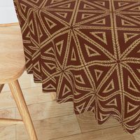 Raffia Parquetry ~ Mahogany 