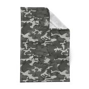 Large Mixed Gray Military Camouflage (12 inch repeat)