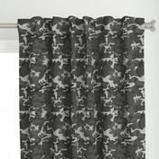 Large Mixed Gray Military Camouflage (12 inch repeat)