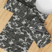 Large Mixed Gray Military Camouflage (12 inch repeat)