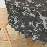 Large Mixed Gray Military Camouflage (12 inch repeat)