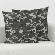 Large Mixed Gray Military Camouflage (12 inch repeat)