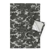 Large Mixed Gray Military Camouflage (12 inch repeat)