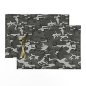 Large Mixed Gray Military Camouflage (12 inch repeat)