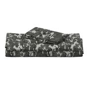 Large Mixed Gray Military Camouflage (12 inch repeat)