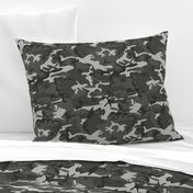 Large Mixed Gray Military Camouflage (12 inch repeat)