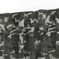 Large Mixed Gray Military Camouflage (12 inch repeat)