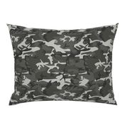 Large Mixed Gray Military Camouflage (12 inch repeat)