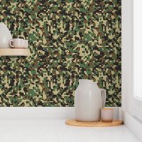  Large Woodland Outdoor Camouflage (12 inch repeat)