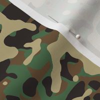  Large Woodland Outdoor Camouflage (12 inch repeat)