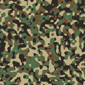  Large Woodland Outdoor Camouflage (12 inch repeat)