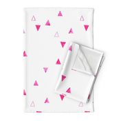 Pink Watercolor Triangles