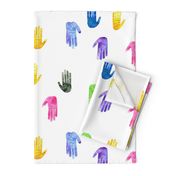 High Five - Colorful Watercolor Hands