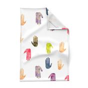 High Five - Colorful Watercolor Hands